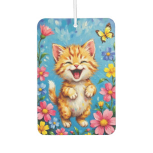 Désodorisant Pour Voiture Joyeux jardin Kitty
