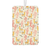 Désodorisant Pour Voiture Joyeux lama avec cactus (Dos)