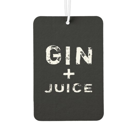 DÉSODORISANT POUR VOITURE JUS DE GIN (Dos)