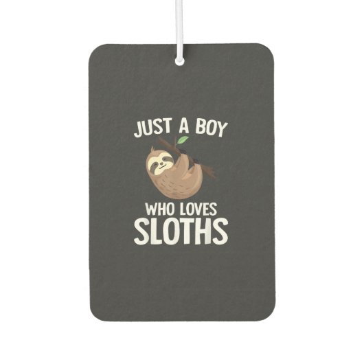 Désodorisant Pour Voiture Just A Boy Who Loves Sloths Boys Toddler Sloth Lov (Devant)