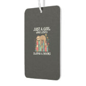 Désodorisant Pour Voiture Just A Girl Who Loves Sloths and Books Cute Sloth  (Gauche)