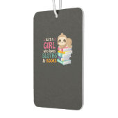 Désodorisant Pour Voiture Just A Girl Who Loves Sloths And Books Sloth T-Shi (Gauche)