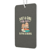 Désodorisant Pour Voiture Just A Girl Who Loves Sloths & Books - Bookworm Re (Gauche)