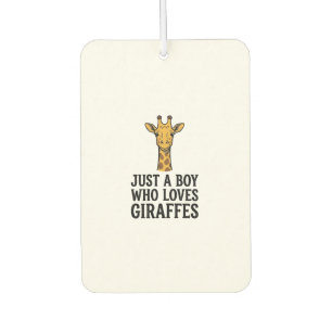 Désodorisant Pour Voiture Juste un garçon qui aime les girafes T-shirt giraf