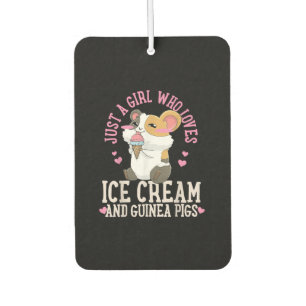 Désodorisant Pour Voiture Juste Une Fille Qui Aime La Crème De Glace Et Les