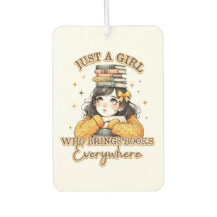 Désodorisant Pour Voiture Juste une fille qui apporte des livres partout