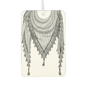 Désodorisant Pour Voiture Keffiyeh Écharpe palestinienne tissu traditionnel (Devant)