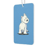 Désodorisant Pour Voiture KiniArt Westie Fluffybutt (Gauche)