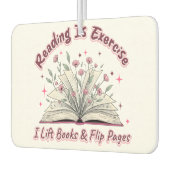 Désodorisant Pour Voiture La Lecture Est L'Exercice... (Gauche)