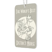 Désodorisant Pour Voiture La meilleure infirmière de district du monde (Gauche)