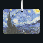 Désodorisant Pour Voiture La nuit étoilée de Van Gogh<br><div class="desc">Peinture à l'huile du maître hollandais Vincent Van Gogh (1853-1890) Probablement son tableau le plus célèbre, Van Gogh peint "La Nuit étoilée" en 1889 de mémoire alors qu'il se trouvait dans un asile en France où il s'est enregistré pour la dépression.La scène dépeint la vue depuis sa fenêtre de chambre....</div>