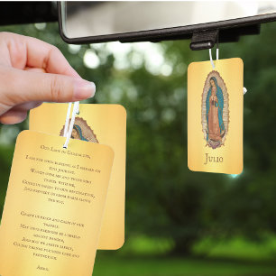 Désodorisant Pour Voiture La prière mexicaine de Notre-Dame de Guadalupe