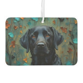 Désodorisant Pour Voiture Labrador noir en Feuille (Dos)