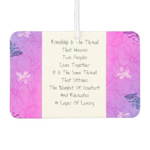 Désodorisant Pour Voiture L'Amitié Est Le Fil