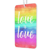 Désodorisant Pour Voiture L'amour est amour| Fierté Arc-en-ciel (Gauche)