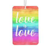 Désodorisant Pour Voiture L'amour est amour| Fierté Arc-en-ciel (Dos)