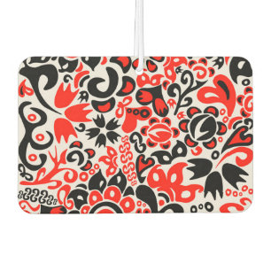 Désodorisant Pour Voiture L'art populaire ukrainien motif floral abstact