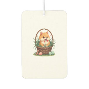 Désodorisant Pour Voiture Le bazar de Pâques de Gomi Vintage Chien de Pâques