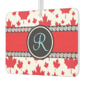 Désodorisant Pour Voiture Le Canada marque le monogramme budgétaire Abstrait (Gauche)