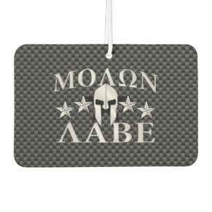 Désodorisant Pour Voiture Le casque spartiate 5 de guerrier de Molon Labe