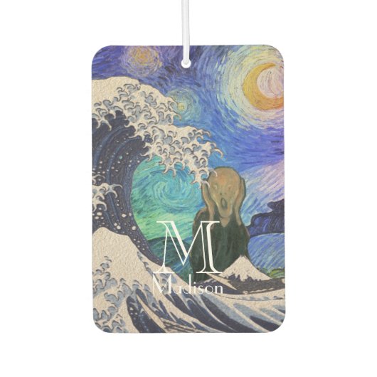 Désodorisant Pour Voiture Le cri de la Grande Vague Starry Night (Devant)