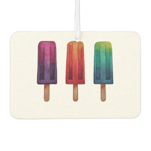 Désodorisant Pour Voiture Le mignon de Popsicle d'aquarelle crème