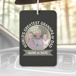 Désodorisant Pour Voiture Le plus grand papa grand-père du monde Modèle phot