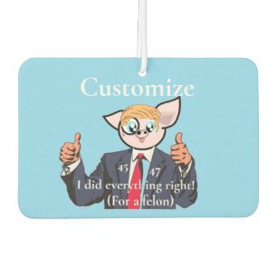 Désodorisant Pour Voiture Le président Felon Thunder_Cove