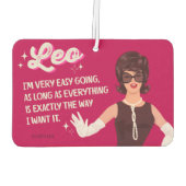 Désodorisant Pour Voiture Leo drôle Horoscope (Dos)