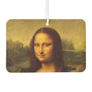 Désodorisant Pour Voiture Leonardo Da Vinci Mona Lisa Peinture d'Art