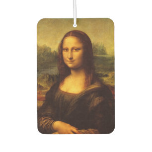 Désodorisant Pour Voiture Leonardo Da Vinci Mona Lisa Peinture d'Art