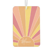 Désodorisant Pour Voiture Lever de soleil à bande rétro - pastel rainbow scr (Dos)