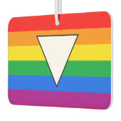 Désodorisant Pour Voiture LGBTQ+ Triangle et Rainbow Pride (Gauche)