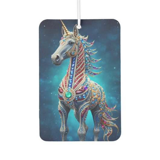 Désodorisant Pour Voiture Licorne Bijoutée (Devant)