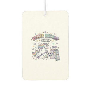 Désodorisant Pour Voiture Licorne Football Licorne Étoile Drôle Conception V