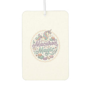 Désodorisant Pour Voiture Licorne Macaron Magie T-Shirt Fantaisiste Design_1