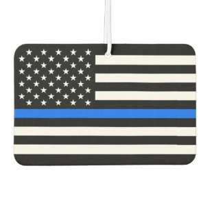 DÉSODORISANT POUR VOITURE "LIGNE BLEUE SUR DRAPEAU"