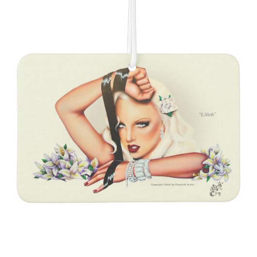 Désodorisant Pour Voiture Lilith Pin-Up Air Freshener par Elizabeth Austin (Devant)