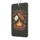 Désodorisant Pour Voiture Lit Firepit - mignon Marshmallow & Hot Dog (Gauche)