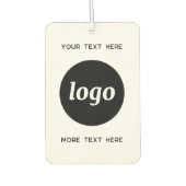 Désodorisant Pour Voiture Logo Avec Texte Professionnel Promotionnel (Devant)