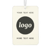 Désodorisant Pour Voiture Logo Avec Texte Professionnel Promotionnel (Dos)