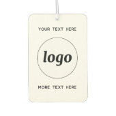 Désodorisant Pour Voiture Logo Avec Texte Professionnel Promotionnel (Devant)