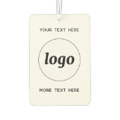 Désodorisant Pour Voiture Logo Avec Texte Professionnel Promotionnel (Dos)