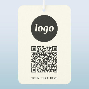 Désodorisant Pour Voiture Logo Code QR Texte commercial Promotionnel