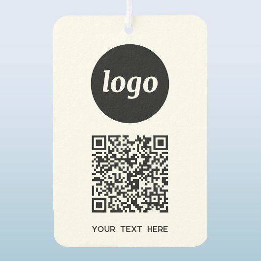 Désodorisant Pour Voiture Logo Code QR Texte commercial Promotionnel