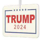 Désodorisant Pour Voiture Logo du rectangle classique Trump 2024 (Gauche)