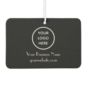 Désodorisant Pour Voiture Logo moderne minimaliste noir blanc personnalisé C