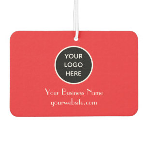 Désodorisant Pour Voiture Logo moderne minimaliste rouge personnalisé Code Q