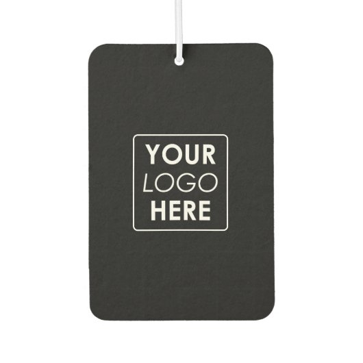 Désodorisant Pour Voiture Logo Professionnel Entreprise Moderne Noir (Devant)