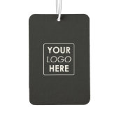 Désodorisant Pour Voiture Logo Professionnel Entreprise Moderne Noir (Dos)